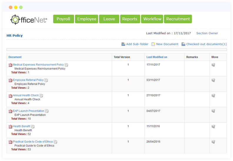 knowledge base HR and payroll management